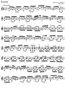 Three Sonatas for Guitar, Op.6: Soneto No.3 by Francesco Molino