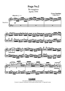 Fughe per piano, CS034 Nos.1-3: No.2 in do maggiore by Santino Cara