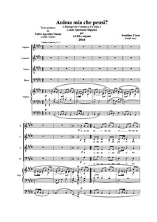 Anima mia, che pensi. SATB e organo, CS165 No.2: Anima mia, che pensi. SATB e organo by Santino Cara