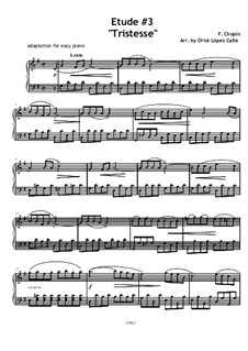 No.3 in E Major: Facil para o piano by Frédéric Chopin