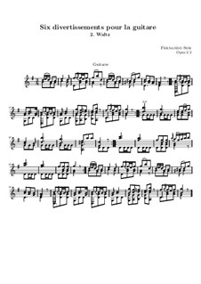 Six Divertissements, Op.2: Divertissement No.2 by Fernando Sor