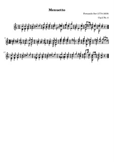 Six Divertissements, Op.2: Divertissement No.4 by Fernando Sor