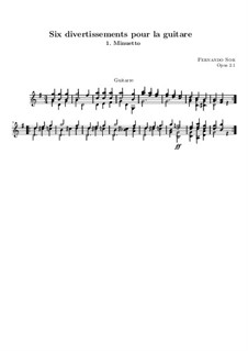 Six Divertissements, Op.2: Divertissement No.1 by Fernando Sor