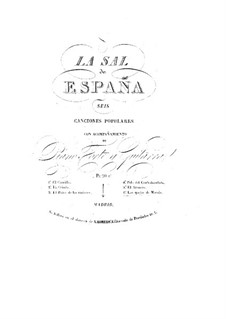 La sal de Espana: Para voz, guitarra e piano by Fernando Sor