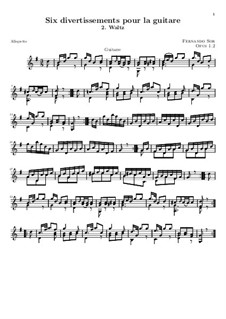 Six Divertissements, Op.1: Divertissement No.2 by Fernando Sor