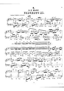 Concerto Grosso No.11 in A Major, HWV 329: versão para piano by Georg Friedrich Händel