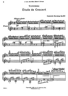 Concert Etude No.3, Op.103: Concert Etude No.3 by Constantin Sternberg