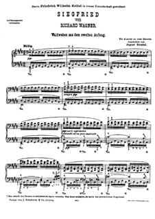 Siegfried (Sigurd), WWV 86c: Forest Murmurs, for piano by Richard Wagner