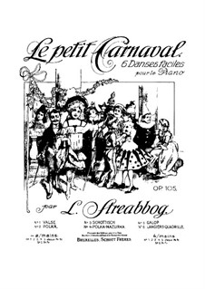 Le petit carnaval, Op.105: Para Piano by Jean-Louis Gobbaerts