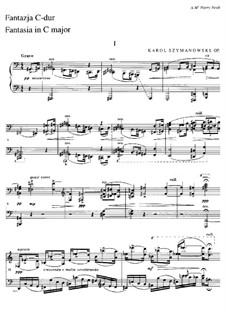 Fantasia for Piano, Op.14: para um único musico (Editado por H. Bulow) by Karol Szymanowski