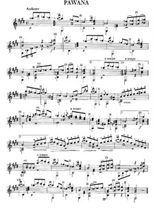 Pavane: Para Guitarra by Francisco Tárrega
