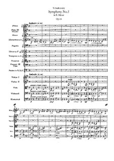 Complete Movements: Partitura completa by Pyotr Tchaikovsky