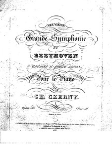 Complete Symphony: versão para piano de quatro mãos by Ludwig van Beethoven