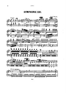 Symphony No.86 in D Major, Hob.I/86: versão para piano by Joseph Haydn