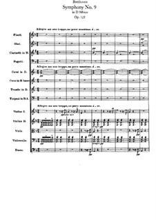 Complete Symphony: Partitura completa by Ludwig van Beethoven