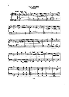 Tarantella for Piano Four Hands: primeira parte, segunda parte by Alexander Borodin