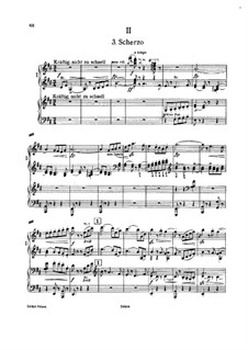 Symphony No.5 in C Sharp Minor: Movimento III, para dois pianos de quatro mãos by Gustav Mahler
