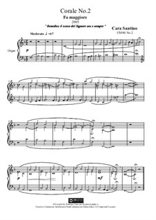 Choral in f major for organ, CS086 No.2: Choral in f major for organ by Santino Cara