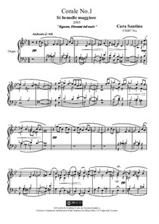 Choral in b flat major for organ, CS087 No.1: Choral in b flat major for organ by Santino Cara