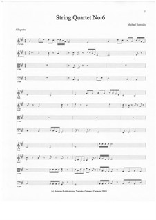 String Quartet No.6: String Quartet No.6 by Michael Repoulis
