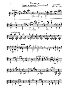 Barden-Klänge (Bardic Sounds), Op.13: No.17 Romance by Johann Kaspar Mertz