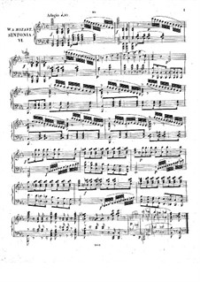 Symphony No.39 in E Flat Major, K.543: arranjo para piano by Wolfgang Amadeus Mozart