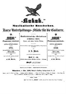 Kukuk. Musikalische Rundschau: Vollständiger Satz by Johann Kaspar Mertz