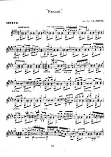 Ernani: melodias selecionadas para guitarra by Giuseppe Verdi