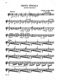 Barden-Klänge (Bardic Sounds), Op.13: No.11 Fingals-Höhle by Johann Kaspar Mertz