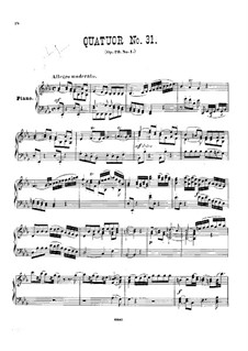 String Quartet No.28 in E Flat Major, Hob.III/30 Op.20 No.1: versão para piano by Joseph Haydn