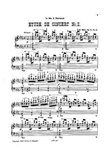 Two Concert Etudes, Op.15: Estudo No.2 by Sebastian Bach Mills