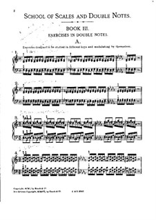 School of Scales and Double Notes, Op.64: book III by Moritz Moszkowski