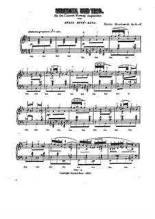 Six Pieces for Piano, Op.15: No.1 Serenade (concert version) by Moritz Moszkowski