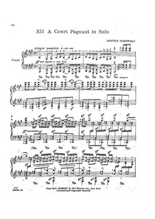 Java Suite: No.12 A Court Pageant in Solo by Leopold Godowsky