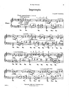 Impromptu for Piano: Improviso para piano by Leopold Godowsky