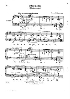 Intermezzo for Piano: Intermezzo for Piano by Leopold Godowsky