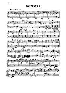 Concerto for Piano and Orchestra in D Major: Concerto for Piano and Orchestra in D Major by Wolfgang Amadeus Mozart