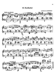 Waltz Masks: No.10 Caricature by Leopold Godowsky