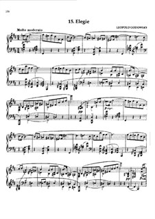 Waltz Masks: No.15 Elegy by Leopold Godowsky