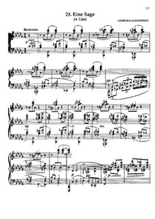 Waltz Masks: No.23 A Tale by Leopold Godowsky