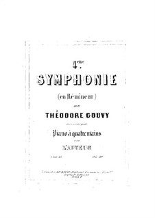 Symphony No.4 in D Minor, Op.25: Symphony No.4 in D Minor by Louis Théodore Gouvy