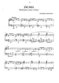 Jácara (danza para cantar y bailar), Op.14: Jácara (danza para cantar y bailar) by Enrique Granados
