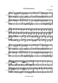 No.11 Fürchtenmachen (Frightening): For accordion (or bayan) and piano by Robert Schumann