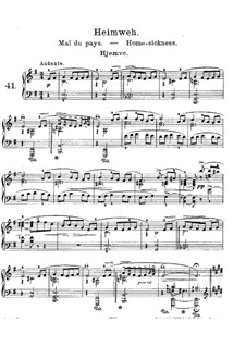 Lyric Pieces, Op.57: No.6 Homesickness by Edvard Grieg