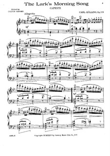 Lark's Morning Song, Op.169: Lark's Morning Song by Carl Kolling