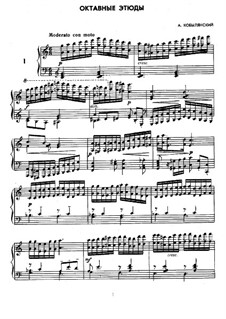 Seven Octave Etudes for Piano: Seven Octave Etudes for Piano by Alexander Nikolaevich Kobylyansky