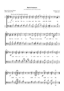 Three Works for Choir: Three Works for Choir by William Croft