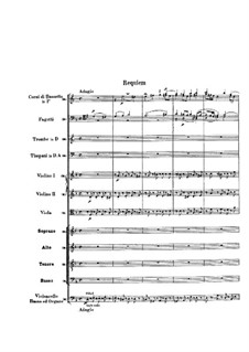 Requiem aeternam: partitura completa by Wolfgang Amadeus Mozart