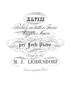 Preludes for Piano: livro II by Maximilian Joseph Leidesdorf