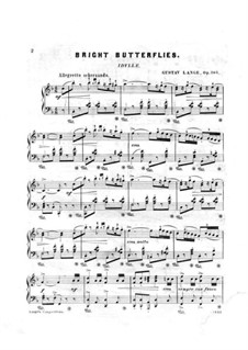 Bright Butterflies, Op.205: para um único musico (Editado por H. Bulow) by Gustav Lange